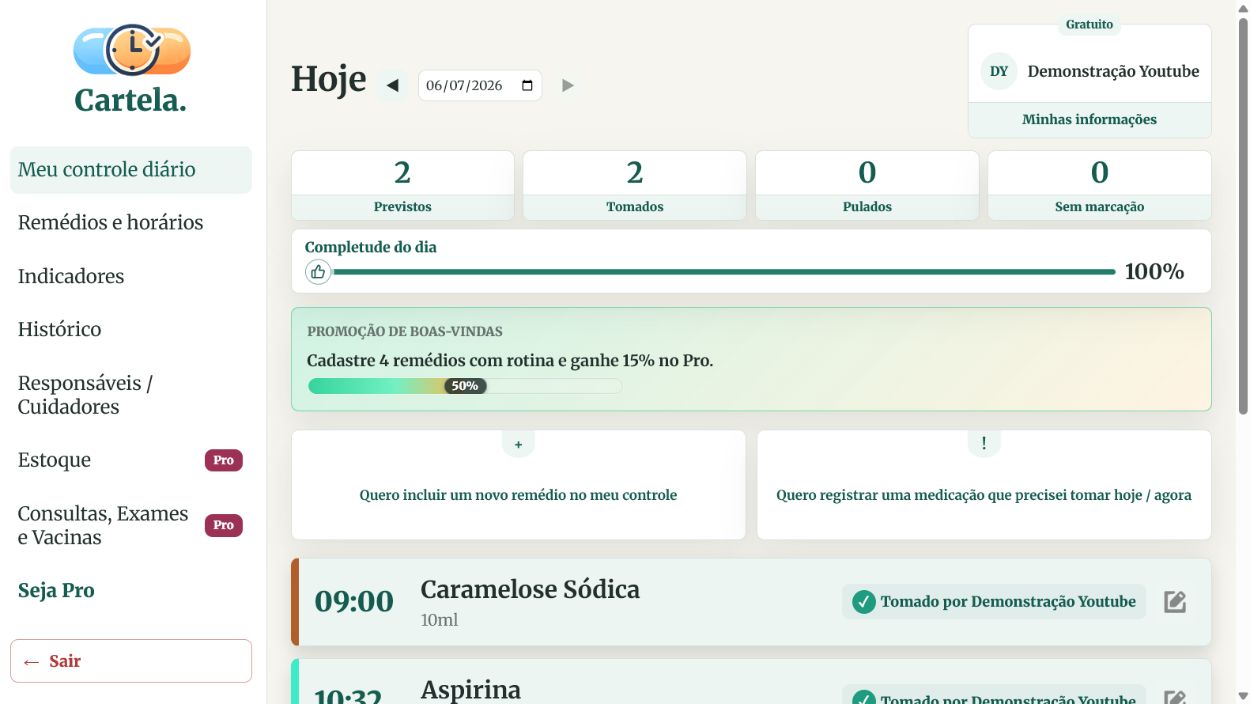 Controle diário